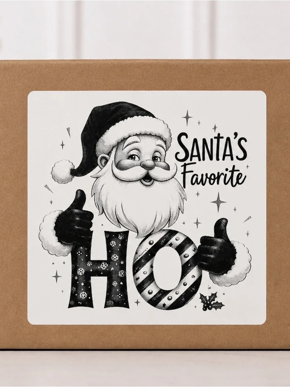 Funny Festive Christmas Stickers 3”x3”-100ct.